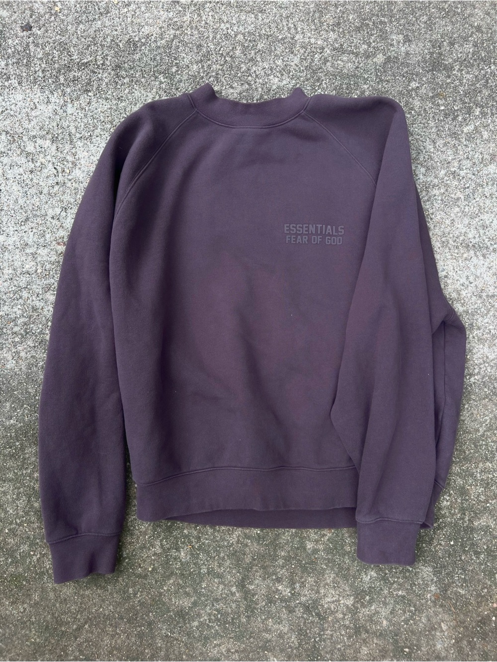Fear of God ESSENTIALS Dark Brown Oversized Crewneck Sweatshirt L